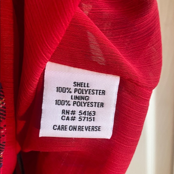 Tommy Hilfiger NWT Ruffled Lined Plaid Vneck Long Sleeve Button Cuff Blouse - Picture 8 of 10